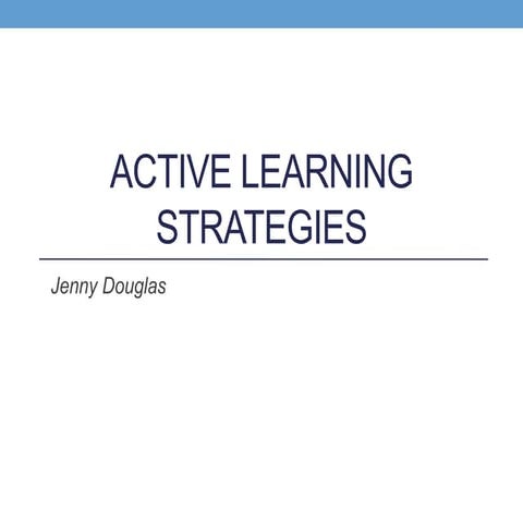 Active learning 2011