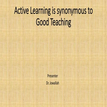 Active learning 