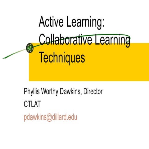 Active Learning Dr  Phyllis Dawkins