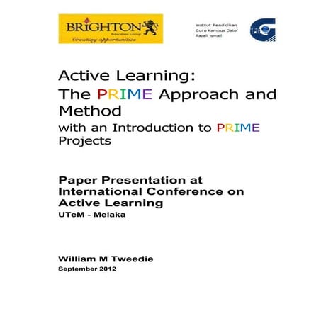 Active Learning: The PRIME Approach and Method & PRIME Projects