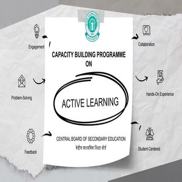 Active Learning in modern education A CBSE training