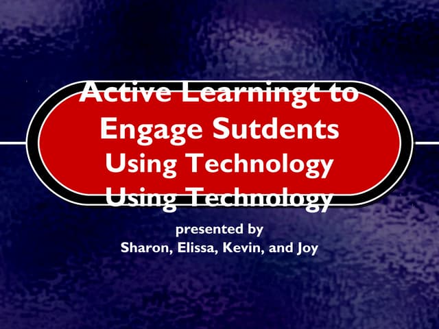 Active learning presentation 2012 final ppt