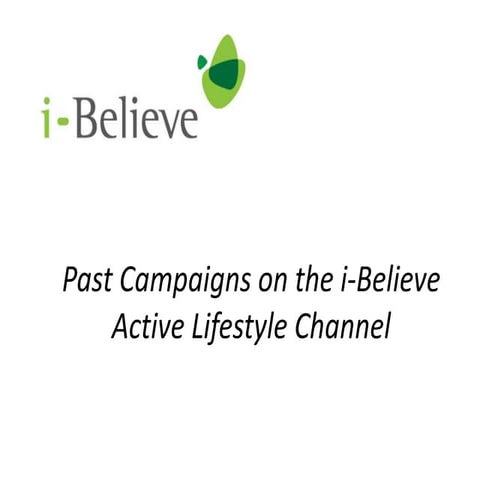 i-Believe Active Lifestyle Channel