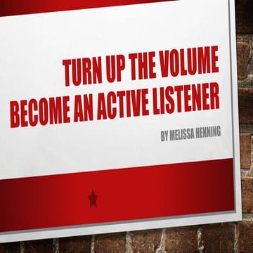 ISTE 2019: Turn Up The Volume -- Become an Active Listener in Your Coaching