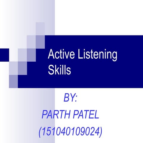 Active listening skills