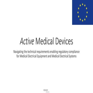Active medical devices   EMC and RMP requirements