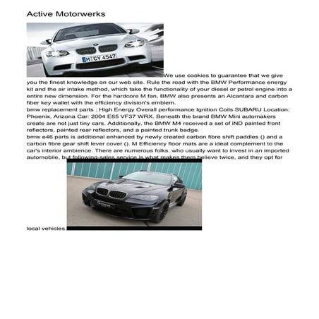 BMW ENGINE TECHNOLOGY | PDF