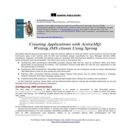 ActiveMQ Configuration