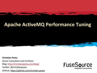 ActiveMQ Performance Tuning