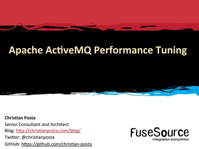 ActiveMQ Performance Tuning