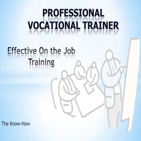 Active on job training   sample 2012