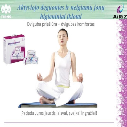 Active oxygen and negative ion sanitary napkin lt