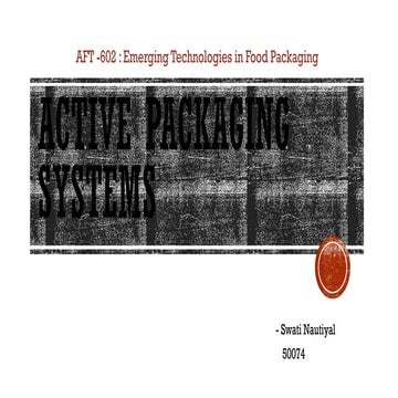Active Packaging | PPTX