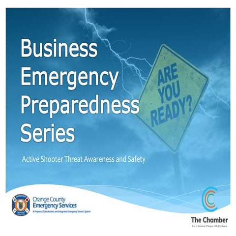 Active Shooter Threat Awareness and Safety | PPTX