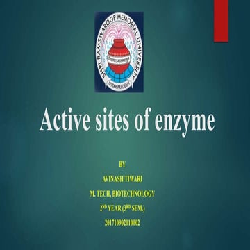Active site of enzyme