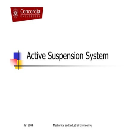 Active Suspension System
