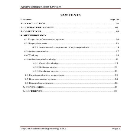 Active suspension system