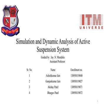 Active suspension system