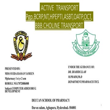 ACTIVE              TRANSPORT            Pgp,BCRP,NT.pptx