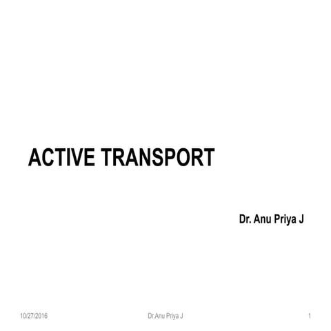 Active transport 