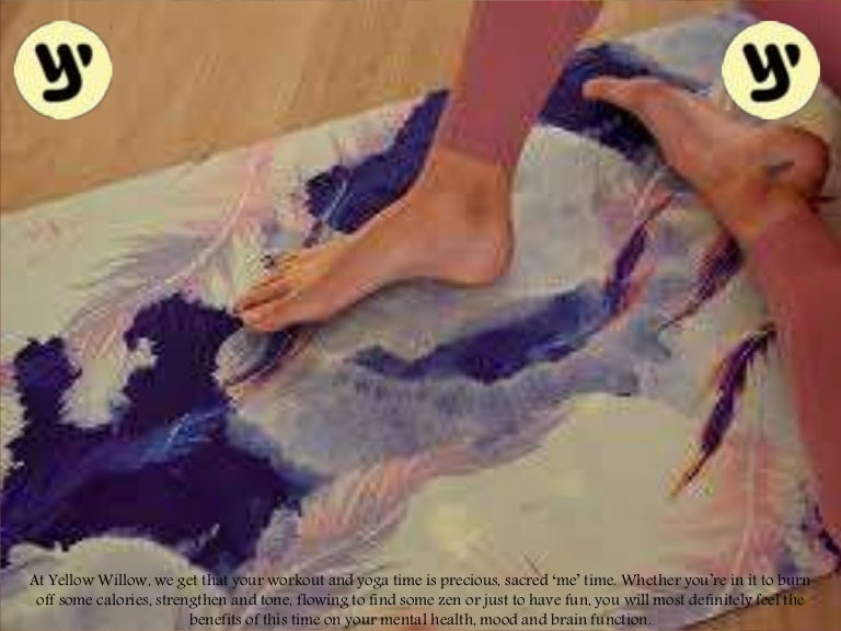 yellow willow yoga mat