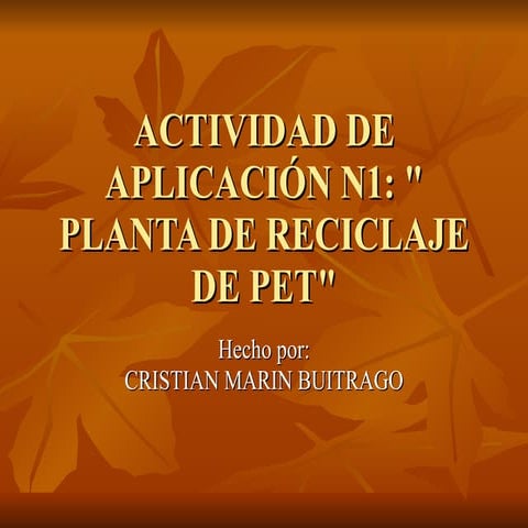 Proceso planta de reciclaje botellas pet Enka | PPT