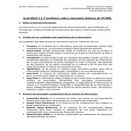 Actividad 1.1 Base de Datos