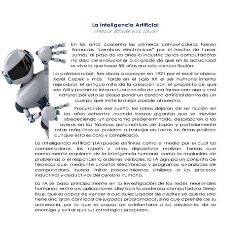 Resumen: Inteligencia Artificial