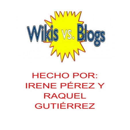 Blog vs wiki | DOCX
