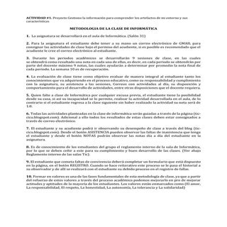 Actividad #1. metodología