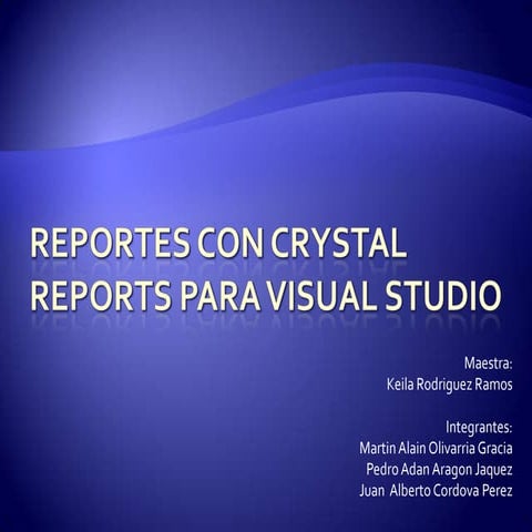Actividad 1.2 Reportes Crystal Report para VS