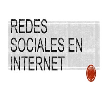 REDES SOCIALES EN INTERNET