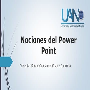 Nociones de Power Point