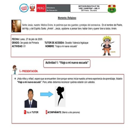 Formato RUTA DE APRENDIZAJE del nivel preprimario | DOCX