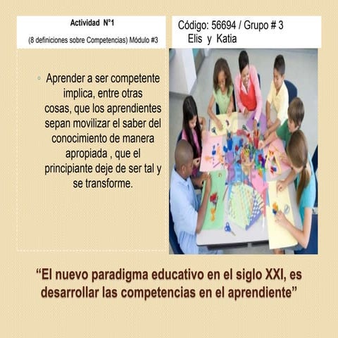Actividad #1 del modulo 3 definiciones de competencias