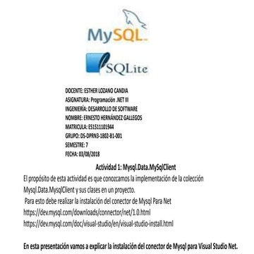 Actividad 1 mysql.data.my sqlclient