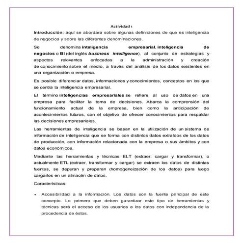 conceptos de inteligencia de negocios