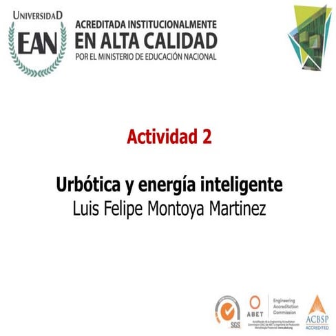 Urbótica y Energía inteligente