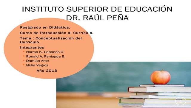 Conceptualizaciones del Currículo