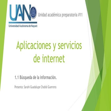 Aplicaciones y servicios de internet