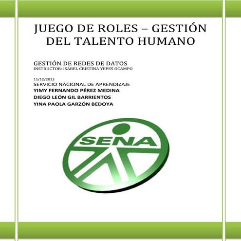 Gestión del Talento Humano