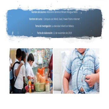 actividad 3.2, obesidad infantil en mexico