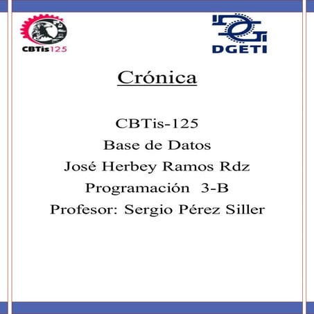 Actividad 3 base de datos    #progcbtis125 #3bprogact3  @ProgCbtis125