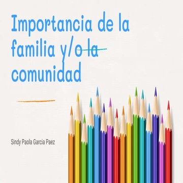 Actividad 3   importancia de la familia  la comunidad