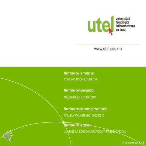 Actividad 4.3 presentación qué es la educomunicación
