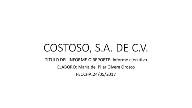 reporte ejecutivo