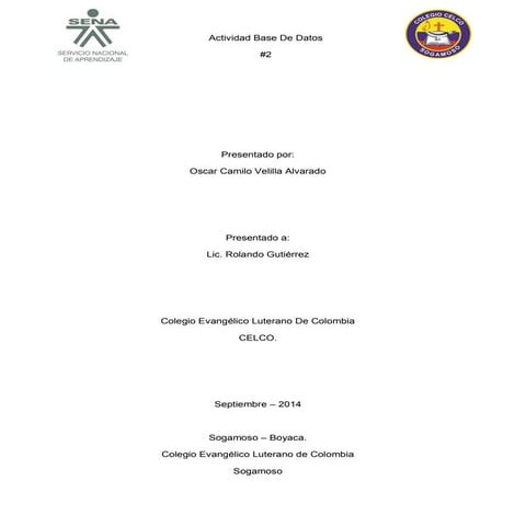 BASE DE DATOS  CUESTIONARIO  04/0914