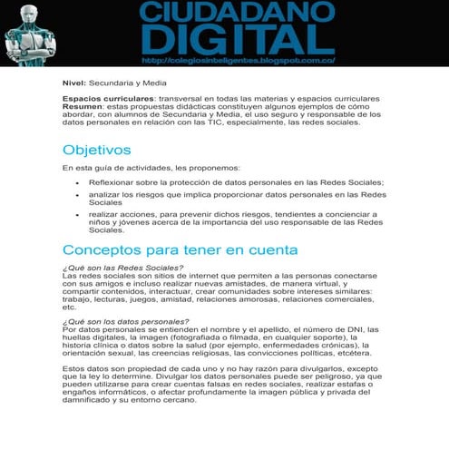 Actividad ciudadano digital