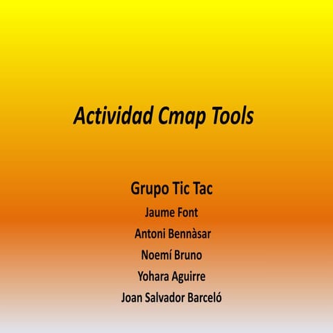 Actividad cmap tools | PPTX