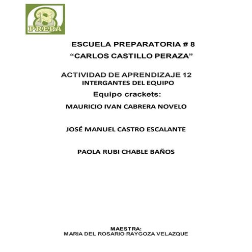 Actividad de aprendizaje 12